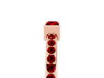 Baguette Ruby Pavé Band in Rose gold with Bar Setting_5