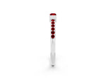 Baguette Ruby Pavé Band in Silver with Bar Setting_2