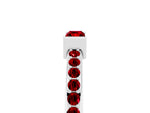 Baguette Ruby Pavé Band in Silver with Bar Setting_5