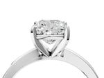 Cushion Cut Diamond Solitaire Engagement Ring in White gold with Prong Setting_16