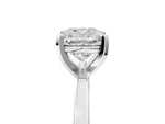 Cushion Cut Diamond Solitaire Engagement Ring in White gold with Prong Setting_17