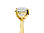 Cushion Cut Diamond Solitaire Engagement Ring in Yellow gold with Prong Setting_17