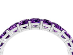 Emerald Cut Amethyst Eternity Band in Platinum with Aligned Shared Prong Setting_4