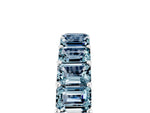 Emerald Cut Aquamarine Eternity Band in Platinum with Aligned Shared Prong Setting_5