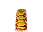 Emerald Cut Citrine Eternity Band in Rose gold with Prong Setting_5