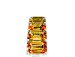 Emerald Cut Citrine Eternity Band in Silver with Prong Setting_5