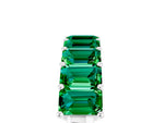 Emerald Cut Emerald Eternity Band in White gold with Prong Setting_5