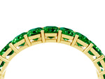 Emerald Cut Emerald Eternity Band in Yellow gold with Aligned Shared Prong Setting_4