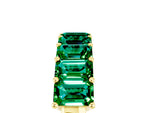 Emerald Cut Emerald Eternity Band in Yellow gold with Prong Setting_5