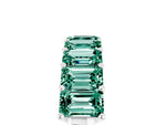 Emerald Cut Green Sapphire Eternity Band in White gold with Prong Setting_5