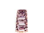 Emerald Cut Morganite Eternity Band in Rose gold with Prong Setting_5
