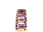 Emerald Cut Morganite Eternity Band in Yellow gold with Prong Setting_5