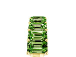 Emerald Cut Peridot Eternity Band in Yellow gold with Prong Setting_5