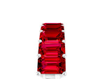 Emerald Cut Ruby Eternity Band in Platinum with Prong Setting_5