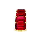 Emerald Cut Ruby Eternity Band in Yellow gold with Prong Setting_5