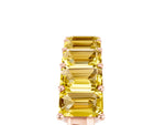 Emerald Cut Yellow Sapphire Eternity Band in Rose gold with Prong Setting_5