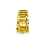 Emerald Cut Yellow Sapphire Eternity Band in White gold with Prong Setting_5