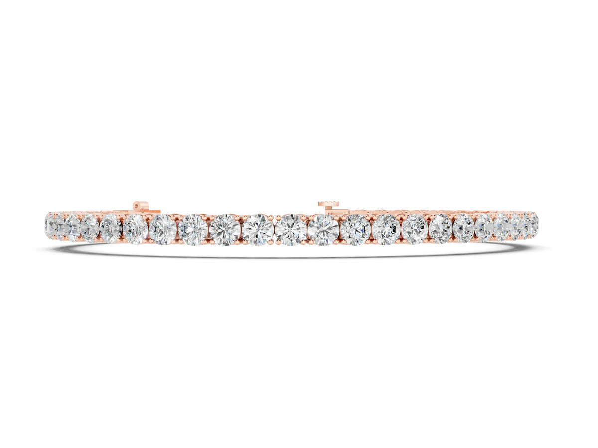 Four Prong Round Tennis Bracelet_8