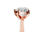 Heart Cut Diamond Solitaire Engagement Ring in Rose gold with Prong Setting_17