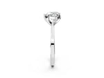 Heart Cut Diamond Solitaire Engagement Ring in White gold with Prong Setting_14