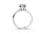 Heart Cut Diamond Solitaire Engagement Ring in White gold with Prong Setting_15
