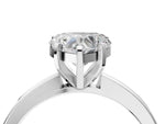 Heart Cut Diamond Solitaire Engagement Ring in White gold with Prong Setting_16