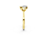 Heart Cut Diamond Solitaire Engagement Ring in Yellow gold with Prong Setting_20