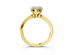 Heart Cut Diamond Solitaire Engagement Ring in Yellow gold with Prong Setting_21