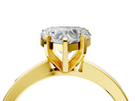 Heart Cut Diamond Solitaire Engagement Ring in Yellow gold with Prong Setting_22