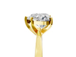 Heart Cut Diamond Solitaire Engagement Ring in Yellow gold with Prong Setting_23