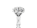 Heart Cut Diamond Solitaire Ring in White gold with Bamboo-Inspired Band and Prong Setting_23