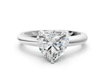 Heart Cut Diamond Solitaire Ring in White gold with Prong Setting and Rounded Band_18