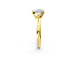 Heart Cut Diamond Solitaire Ring in Yellow gold with Prong Setting and Rounded Band_20