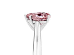 Heart Cut Morganite Cathedral Solitaire Engagement Ring in Platinum with Prong Setting_5