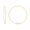 40mm Endless Wire Gold Hoop Earrings