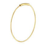 25mm Endless Wire Gold Hoop Earrings