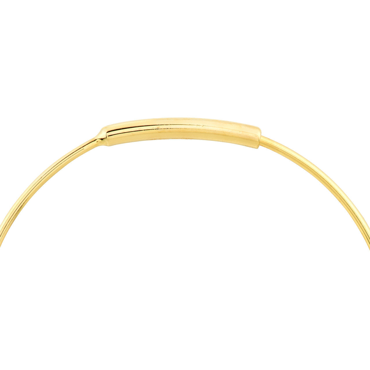 25mm Endless Wire Gold Hoop Earrings