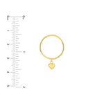 Dangle Heart Wire Ring