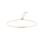 Graduated 1/10ct Diamond Bezel Bolo Bracelet