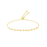 Circle and Star 1/8ct Diamond Bolo Bracelet