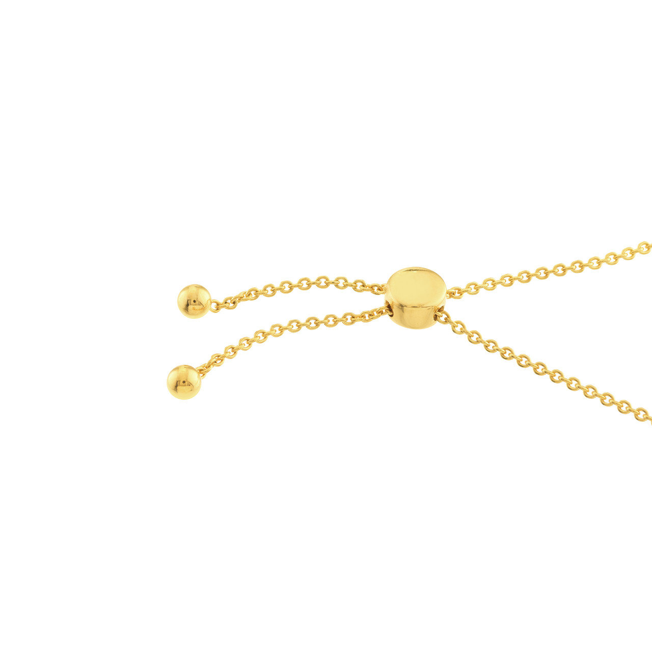 Circle and Star 1/8ct Diamond Bolo Bracelet