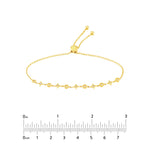 Circle and Star 1/8ct Diamond Bolo Bracelet