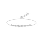1/8ct Diamond Bezel Tennis Bolo Bracelet