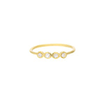 Four Diamond Wire Ring