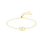 Mini Interlocking Circles Bolo Bracelet
