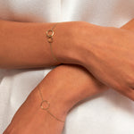 Mini Interlocking Circles Bolo Bracelet
