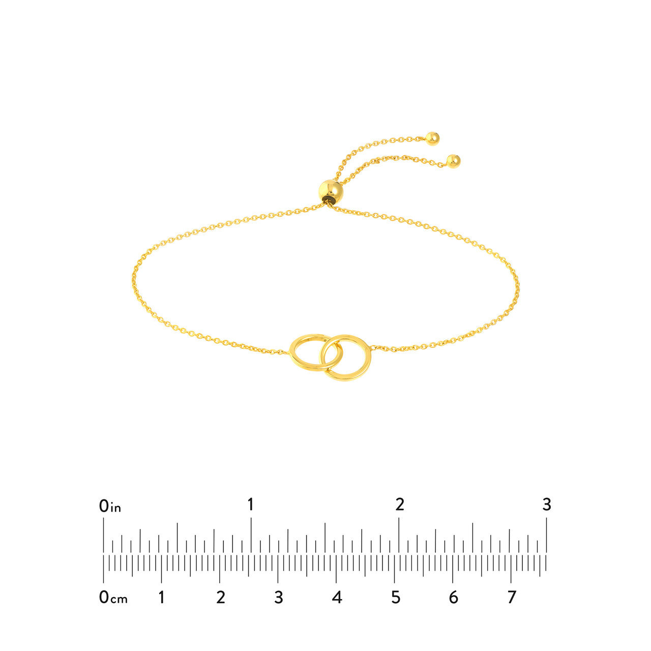 Mini Interlocking Circles Bolo Bracelet