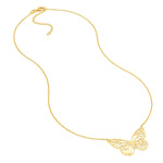 Butterfly Adjustable 14k Gold Pendant