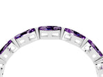 Marquise Amethyst Eternity Band in Platinum with U-Prong Setting_4