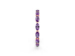 Marquise Amethyst Eternity Band in Rose gold with U-Prong Setting_2